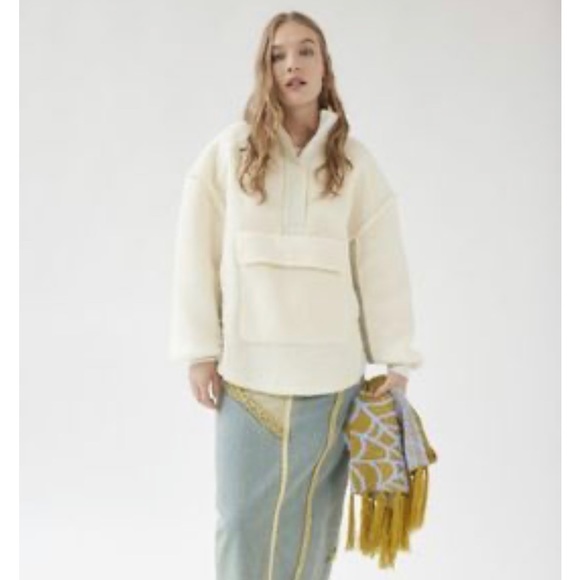 Urban Outfitters Jacket Sherpa White XS - Picture 2 of 13